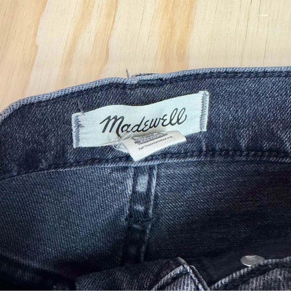 Madewell The Perfect Vintage Jean Black Wash High Rise Size 23 - Picture 6 of 12